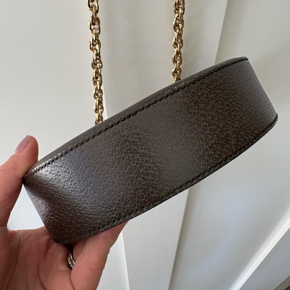 GUCCI GG SUPREME MONOGRAM OPHIDIA ROUND SHOULDER BAG - Picture 8 of 14